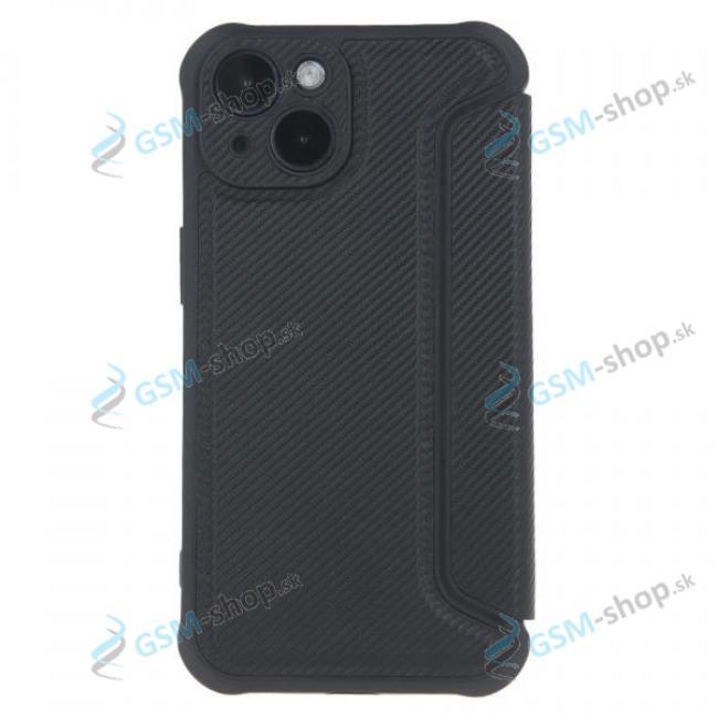 Pzdro SMART CARBON iPhone 15 ierne