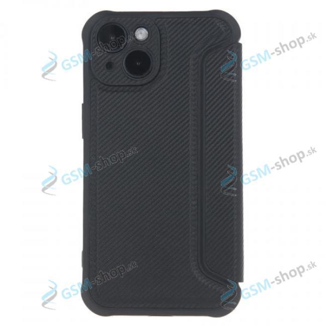 Pzdro SMART CARBON iPhone 15 Pro ierne