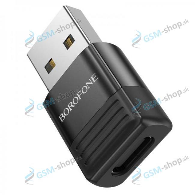 OTG adaptr BOROFONE BV18 USB-A na USB-C ierny