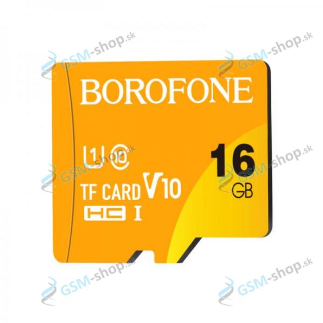 Pamov karta BOROFONE MicroSD SDHC U1 16 GB trieda 10