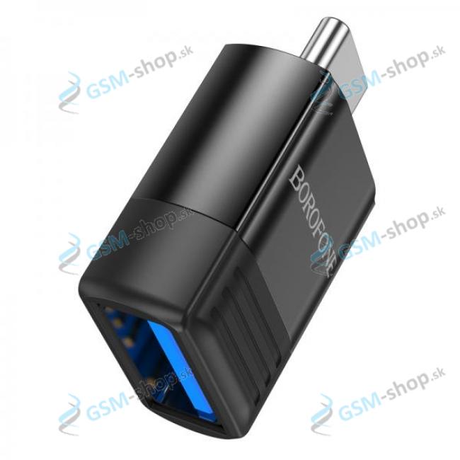 OTG adaptr BOROFONE BV18 USB-C to USB ierny