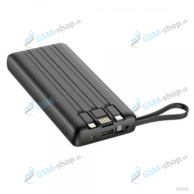 PowerBank VEGER C20 (W2047) 20 000 mAh so vstavanmi kblami microUSB, USB-C a Lightning ierna 