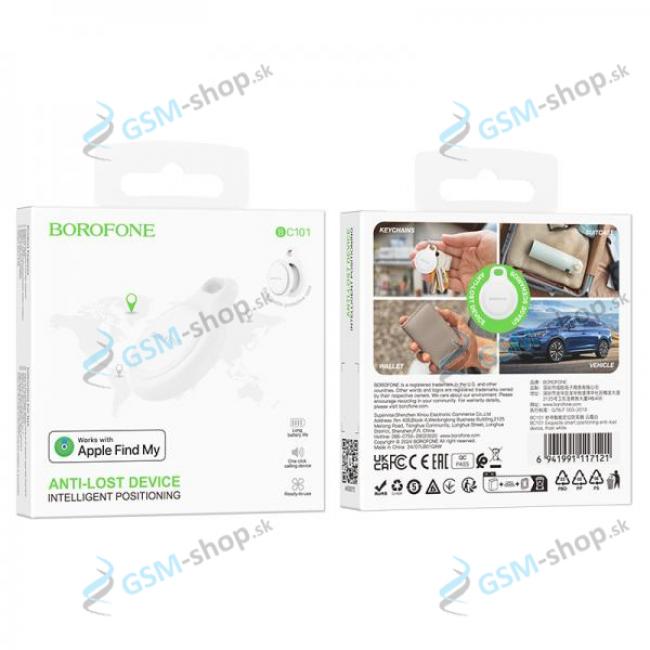 Bluetooth tracker BOROFONE EXQUISITE BC101 biely