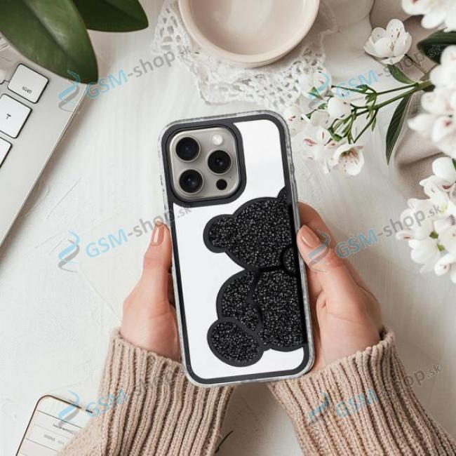 Ochrann kryt TEDDY BEAR iPhone 11 ierny 