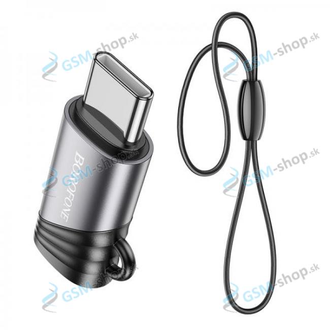 Adaptr BOROFONE BV20 Lightning na USB-C ierny