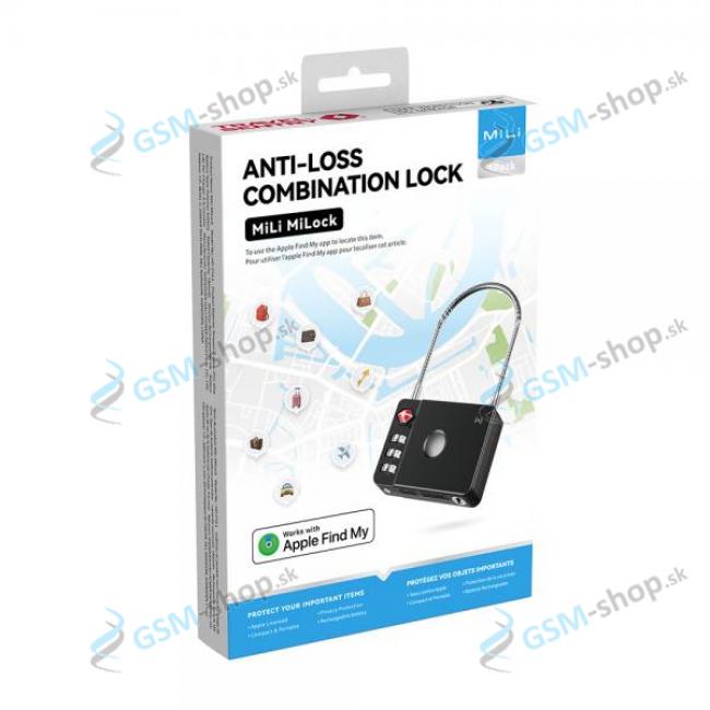 Bluetooth tracker MiLi GPS HD-P16-L (pre Apple) ierny