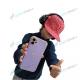 P�zdro silik�n iPhone 12 Mini ru�ov� LOVE so zlat�m okrajom - n�h�ad 3 z 3