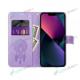 P�zdro MEZZO iPhone 14 kni�ka fialov� Dreamcatcher - n�h�ad 2 z 3