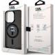 P�zdro Karl Lagerfeld IML Ikonik KLHMP15LHFCKNOK iPhone 15 Pro Magsafe �ierne - n�h�ad 2 z 3