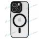 P�zdro silik�n ACRYLIC COLOR MAGSAFE iPhone 15 �ierne - n�h�ad 3 z 4