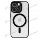 P�zdro silik�n ACRYLIC COLOR MAGSAFE iPhone 16 Pro �ierne - n�h�ad 3 z 4