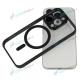 P�zdro silik�n ACRYLIC COLOR MAGSAFE iPhone 14 �ierne - n�h�ad 2 z 4
