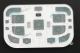 Kl�vesnica Nokia E65 mal� strieborn� Origin�l - n�h�ad 2 z 3