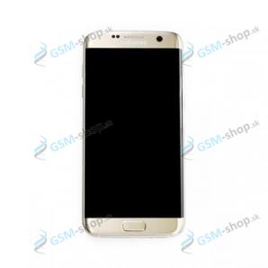 LCD displej Samsung Galaxy S7 Edge (G935F) a dotyk zlat s krytom Originl