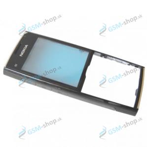 Kryt Nokia X2-00 predn ierno chrmov Originl