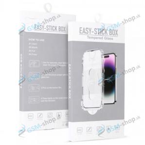 Tvrden sklo EASY STICK iPhone 16 Plus cel displej FULL GLUE s apliktorom ierne