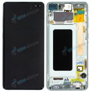 LCD displej Samsung Galaxy S10 Plus (G975) a dotyk s krytom zelenm Originl