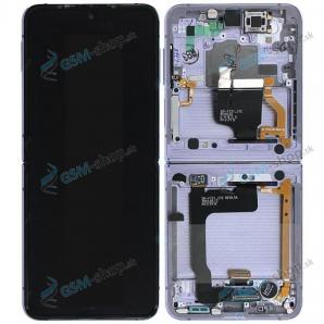 LCD displej Samsung Galaxy Z Flip 4 5G (F721) vntorn fialov Originl