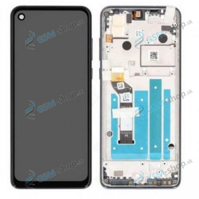 LCD displej Motorola One Action (XT2013) a dotyk s krytom modrm Originl