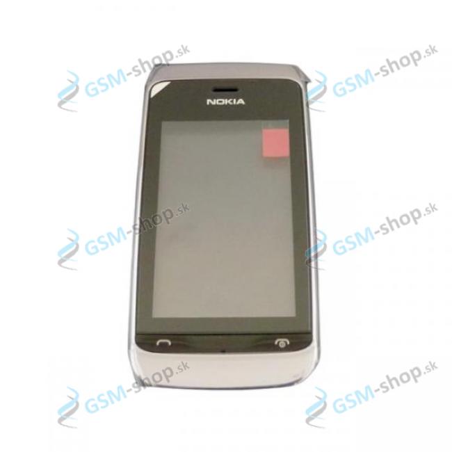 Kryt Nokia Asha 308, 309, 310 predn biely a dotyk Originl