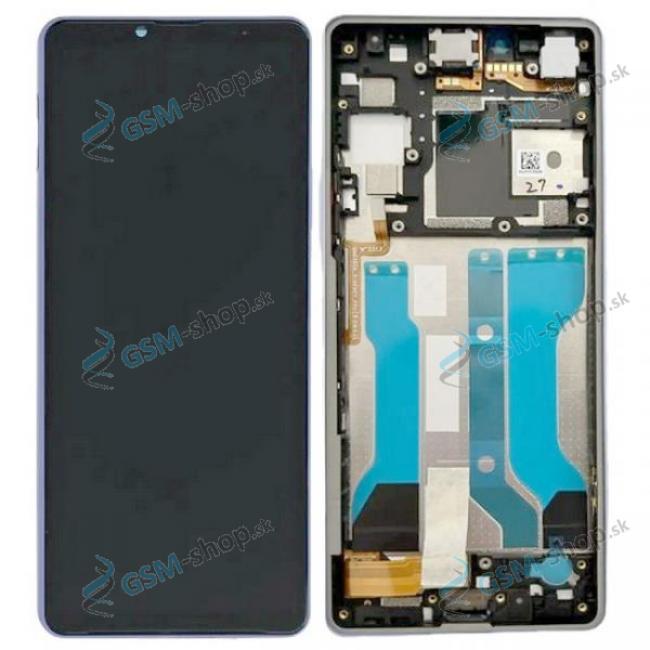 LCD displej Sony Xperia 10 V a dotyk s krytom fialovm Originl