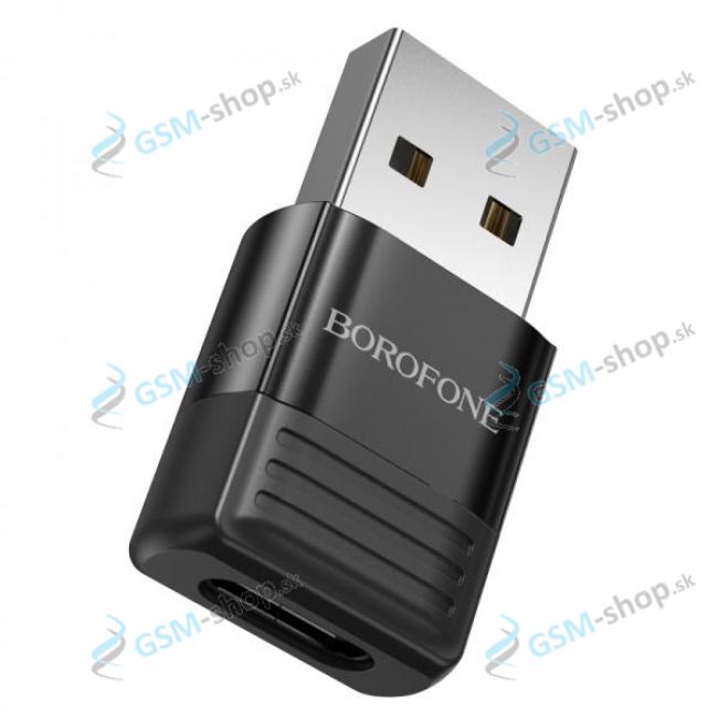 OTG adaptr BOROFONE BV18 USB-A na USB-C ierny