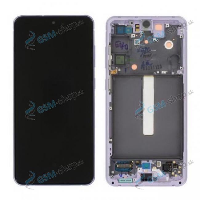 LCD displej Samsung Galaxy S21 FE 5G (G990) a dotyk s krytom fialovm Originl