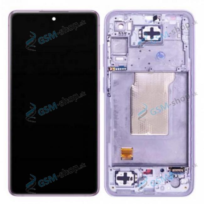 LCD displej Samsung Galaxy A35 5G (A356) a dotyk s krytom fialovm Originl