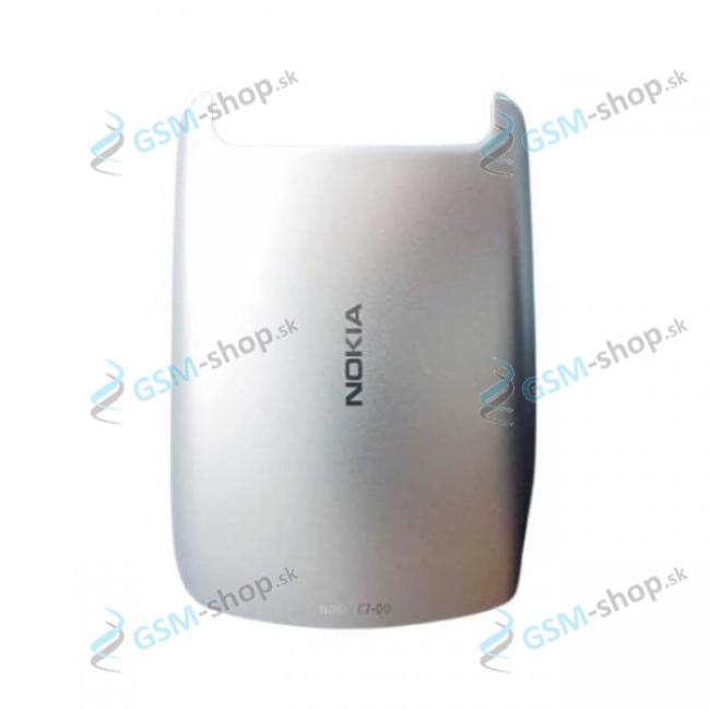 Kryt Nokia C7-00 batrie strieborn Originl