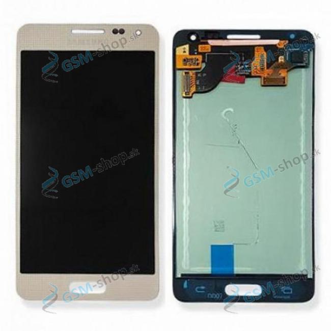 LCD displej Samsung Galaxy Alpha (G850F) a dotyk zlat Originl