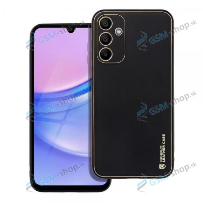 Pzdro LEATHER Samsung Galaxy A15, A15 5G ierne