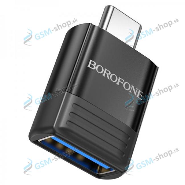 OTG adaptr BOROFONE BV18 USB-C to USB ierny