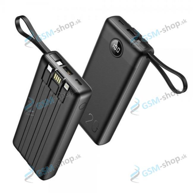 PowerBank VEGER C20 (W2047) 20 000 mAh so vstavanmi kblami microUSB, USB-C a Lightning ierna 