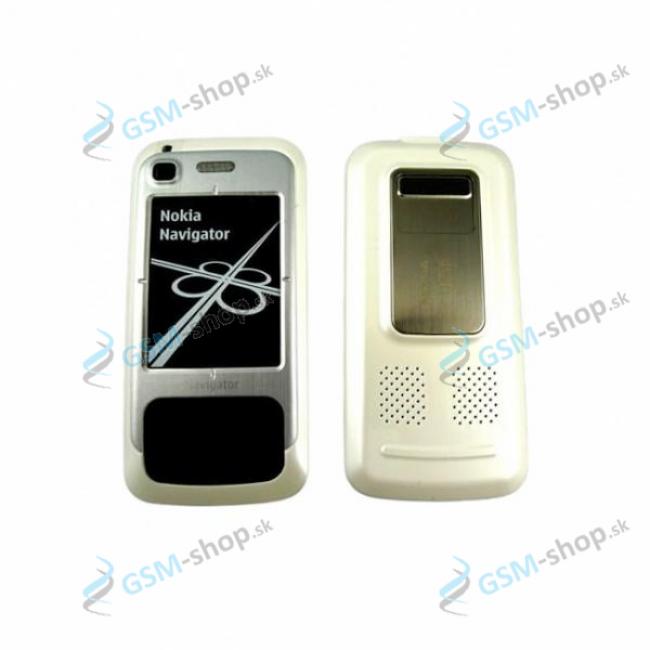 Kryt Nokia 6110 Navigator predn a zadn biely Originl