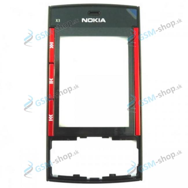 Kryt Nokia X3-00 predn iernoerven Originl