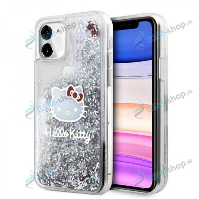 Kryt Hello Kitty HKHCN61LIKHET pre iPhone 11 Liquid Glitter Transparent