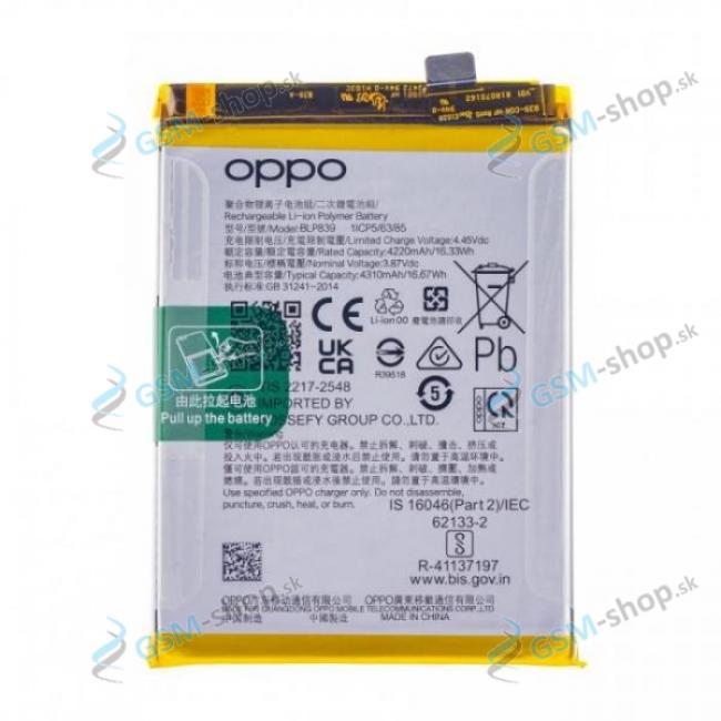 Batria Oppo A94 5G, Reno5 Z, Reno6 Z 5G (BLP839) Originl