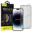 Tvrden� sklo PRIVACY iPhone 16 Plus cel� displej FULL GLUE �ierne - n�h�ad 1 z 2
