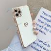 P�zdro silik�n iPhone 11 biele LOVE so zlat�m okrajom - n�h�ad 1 z 3