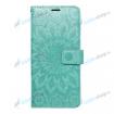P�zdro MEZZO Samsung Galaxy A12, A12s, M12 kni�ka Green Mandala - n�h�ad 1 z 2