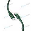 Datak�bel XO NB-Q168 PD USB-C a USB-C 100W 1 meter zelen� - n�h�ad 1 z 2